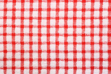 Red and white checked pattern cloth clipart