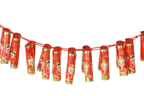 Chinese new year fire craker ornaments — Stock Photo, Image