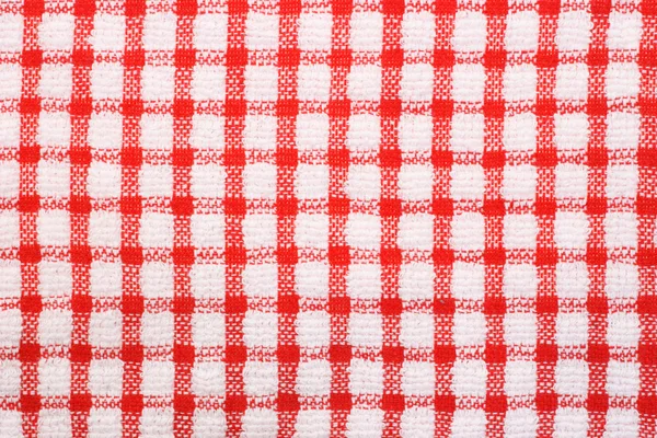 stock image Red and white checked pattern cloth