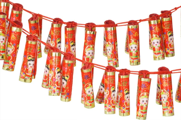 Ano novo chinês fogo craker ornamentos — Fotografia de Stock