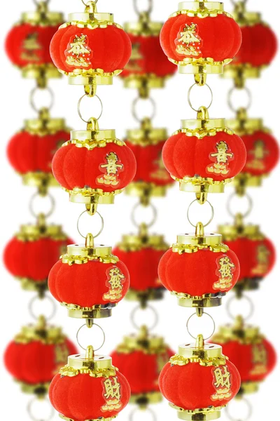 Piros kínai papír lampion — Stock Fotó