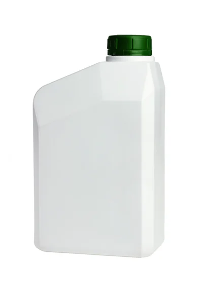 Biały pojemnik z tworzywa sztucznego — Zdjęcie stockowe