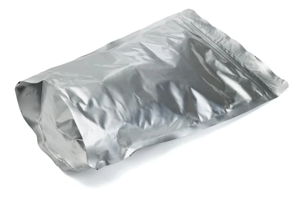 Verzegelde aluminiumfolie zak — Stockfoto