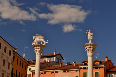 Colums of piazza dei Signori Vicenza - Italy clipart