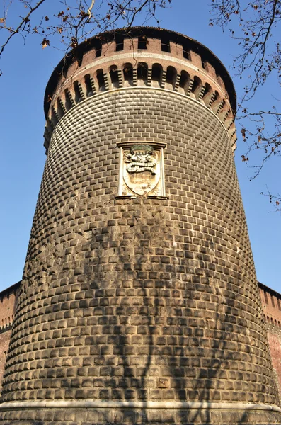 Milano - Castillo de Sforza — Foto de Stock
