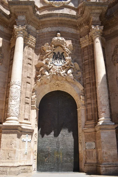 Valencia - İspanya - portal de la Bazilikası Stok Resim