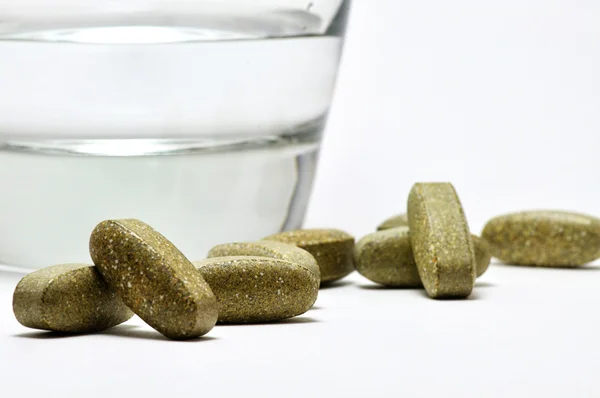 Vitamins with Water — Stock Photo, Image