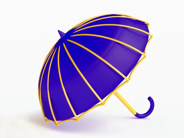 面白い青傘 — ストック写真