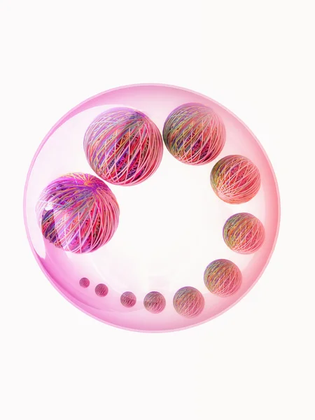 Abstrakt rosa fraktal — 图库照片