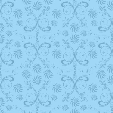 Ornamental floral seamless background clipart