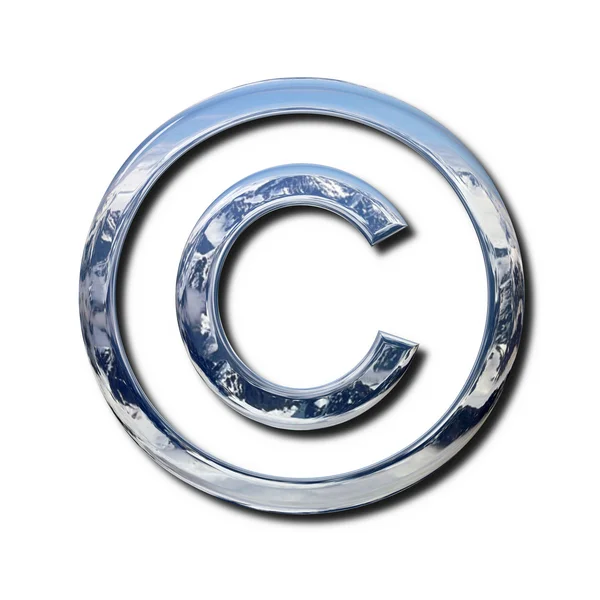 stock image Chrome copyright symbol