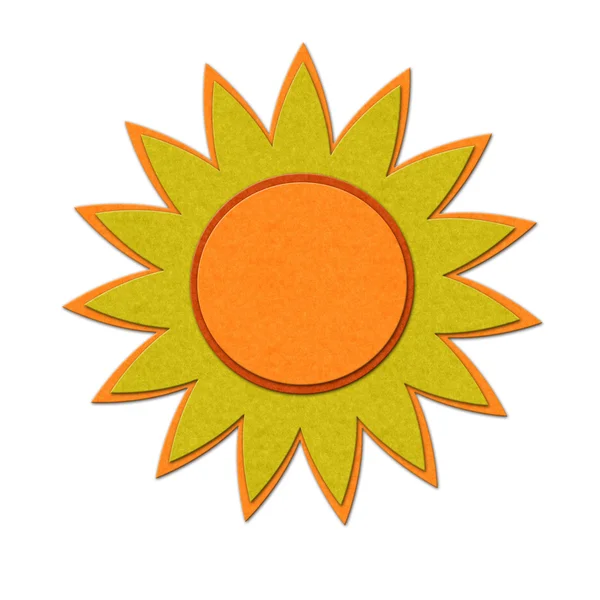 Illustrazione sole feltro — Foto Stock