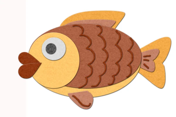 Ilustración de peces de fieltro — Foto de Stock