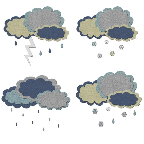 Set of bad weather conditions — Stock Photo, Image