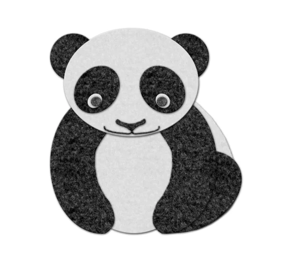 Feltro panda ilustração — Fotografia de Stock