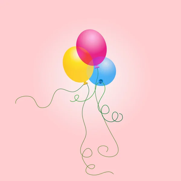 Bunte Luftballons — Stockvektor