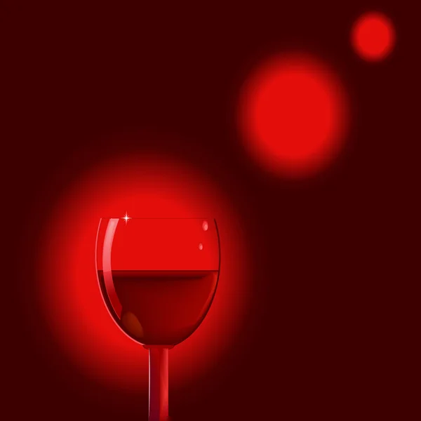 Een glas wijn — Stockvector