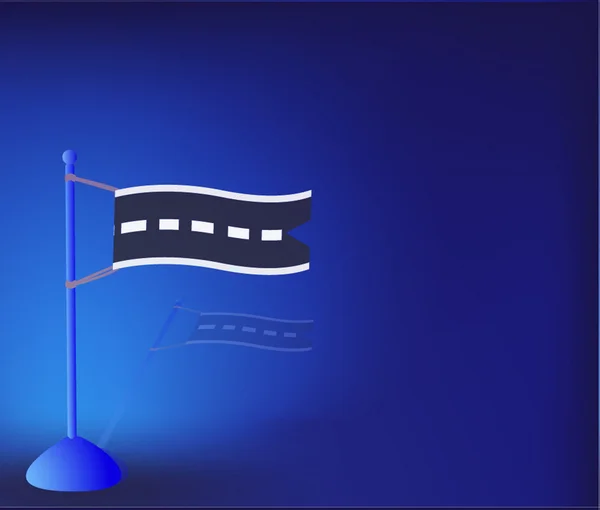 Flag road design — Stock Vector