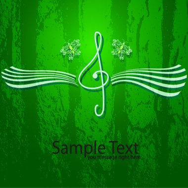 Note, treble clef clipart