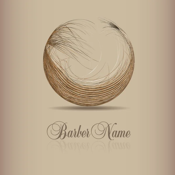Векторный дизайн логотипа волос — стоковый вектор