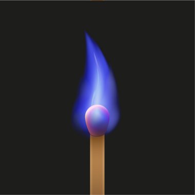 Burning match clipart