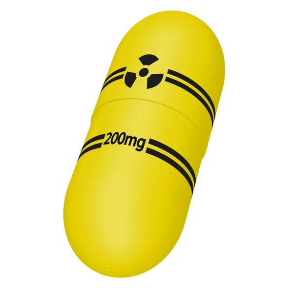 Comprimido amarillo — Vector de stock