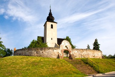 Reformed church at lake Balaton, Hungary clipart