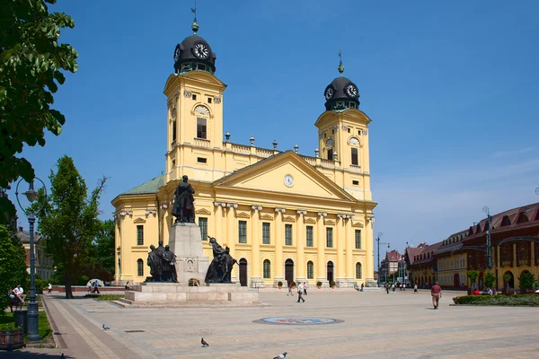 Реформатская великая церковь в Дебрецене — стоковое фото