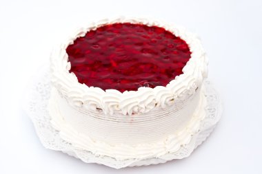 Cheesecake with Raspberry clipart