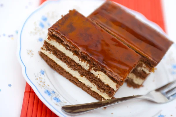 Liqueur cake slice — Stock Photo, Image