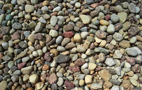 Küçük yuvarlak çakıl taşları arka plan — Stok fotoğraf