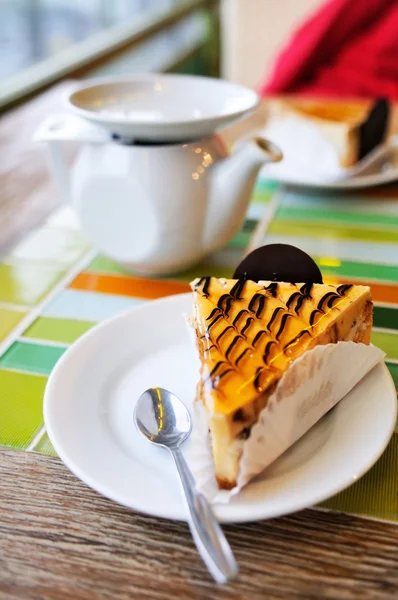 Dessert op tafel — Stockfoto