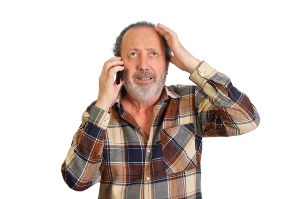 Hombre hablando por teléfono Imagen De Stock