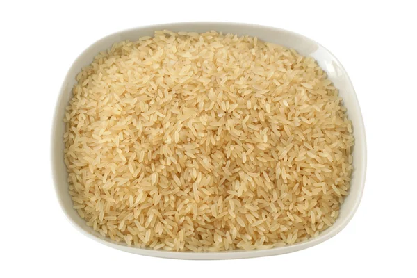 Dry rice on a plate — Stock Photo, Image