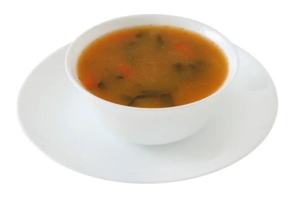 Sopa de verduras en un tazón — Foto de Stock