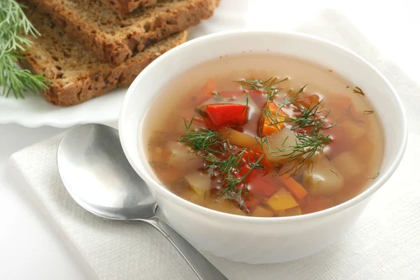 Stock image Vegetable soup in a bowl