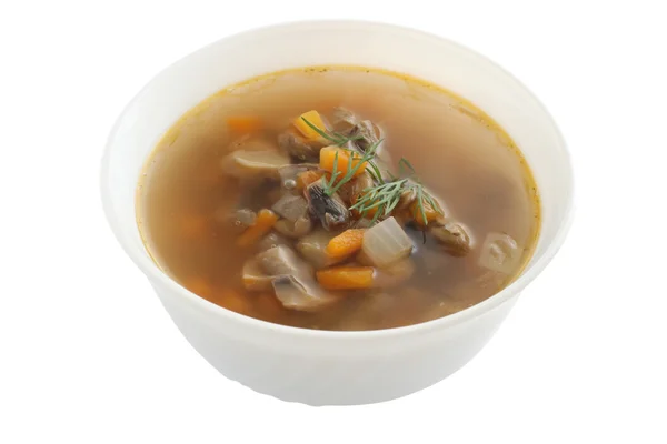 stock image Soup in an white bowl