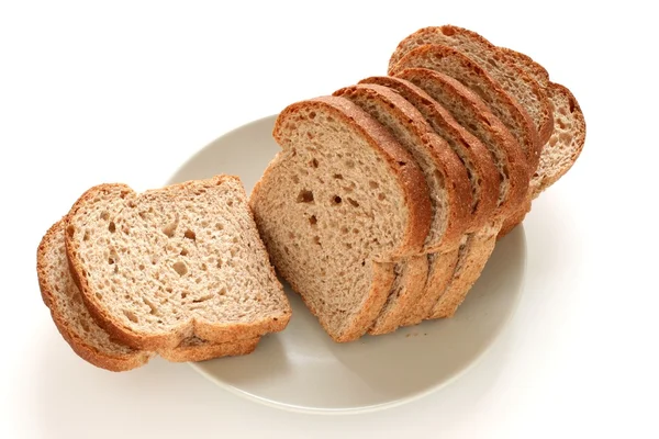 Bir tabağa ekmek — Stok fotoğraf