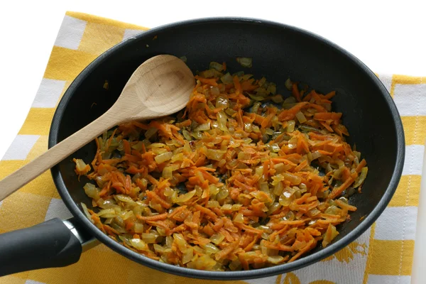 Stock image Fried onion with carrot