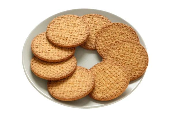 Cookies na talíři — Stock fotografie