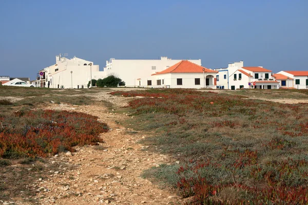 stock image View on houses in village