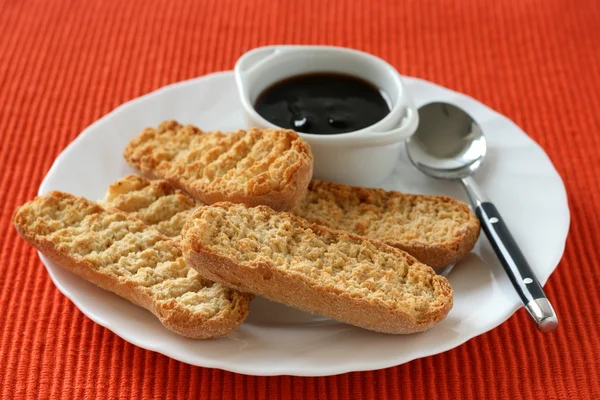 Chleba s marmeládou — Stock fotografie