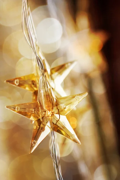 Guldstjärnor till jul — Stockfoto