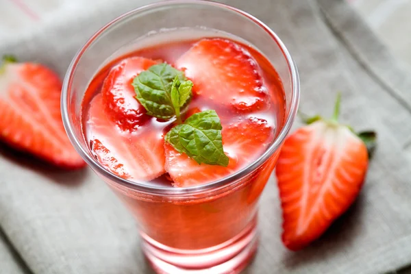 Aardbei drankje — Stockfoto