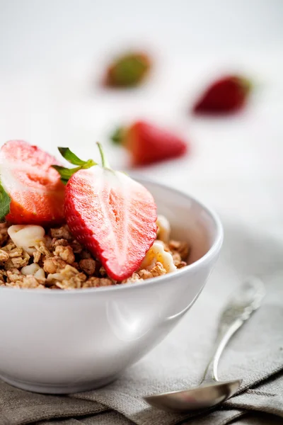 早餐草莓 — 图库照片