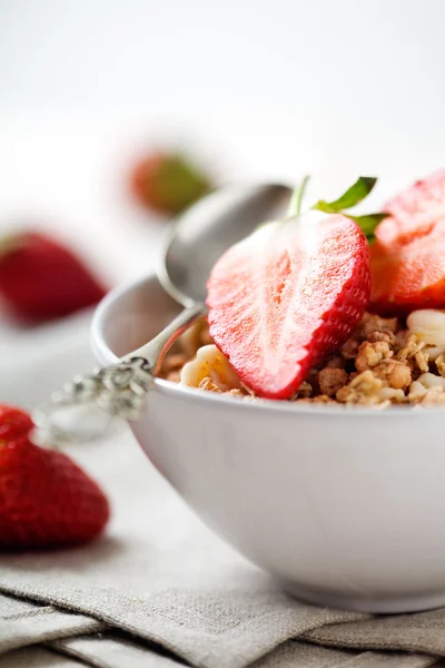 早餐草莓 — 图库照片