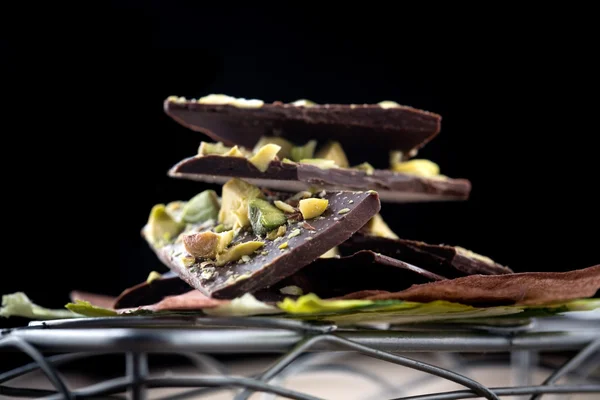 Choklad med pistacios — Stockfoto