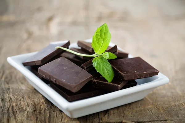 Chocolate de menta — Fotografia de Stock