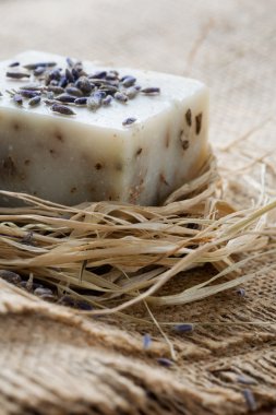 Natural lavender soap clipart