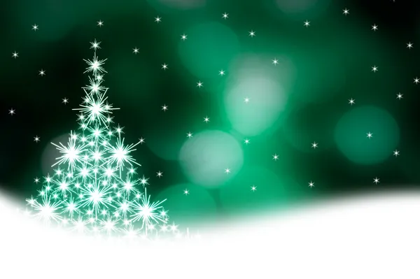 Ilustração árvore de Natal verde — Fotografia de Stock